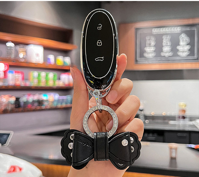 Applicable to 24 Dongfeng Nano 01 Key Bag Nano 01 New Energy Car Remote Control Protective Shell Buckle Bag Trend