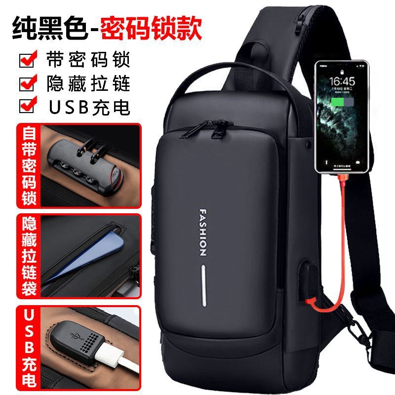 Bolso bandolera de moda de cercanías recién inaugurado, bolso de mensajero, bolso de hombre, habilidades de conducción, bolso de trabajo, bolso de mensajero, bolso de pecho para hombre