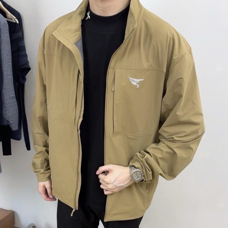 鸟软壳冲锋衣gammalightweight立领无帽春秋户外男女同款情侣夹克|undefined