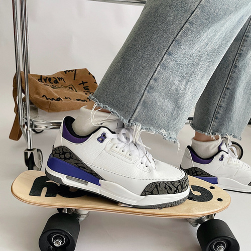 ins Hong Kong trendy brand air cushion sneakers for men and women chic street wear thick-soled couple basketball running shoes autumn