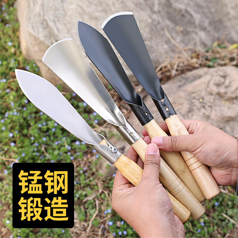 挖野菜的铲小铲子园林园艺铁铲小号种花养花工具家用种菜工具