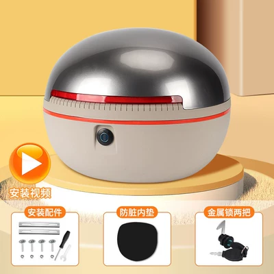 for Electric Scooters, Electric car tail box - two-keys-brown-pudding-style-trunk-silver-gray-no-specifications