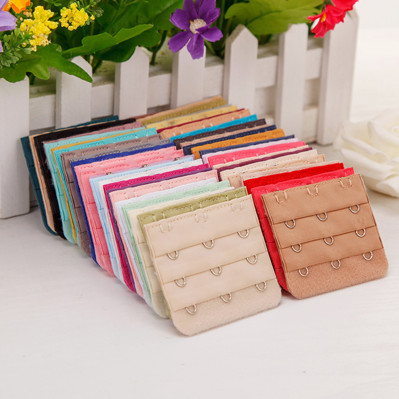 Three-row three-button stainless steel underwear extended buckle bra extended buckle plus breasted back buckle growth buckle buckle hook belt