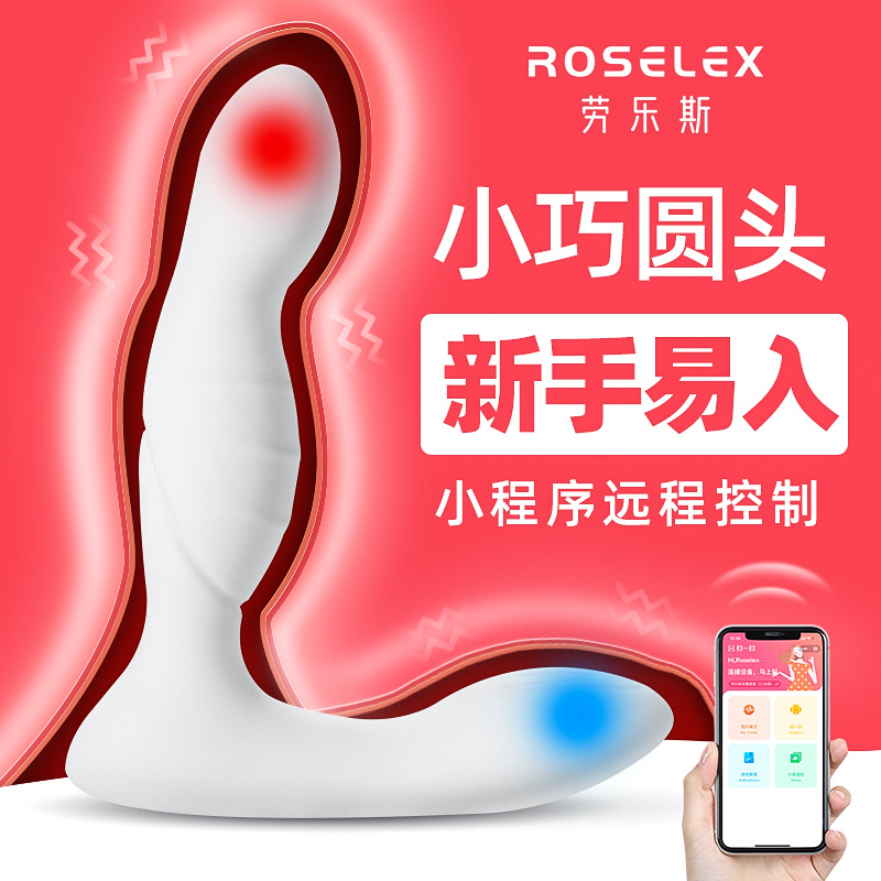 劳乐斯前列腺按摩器小程序版10频震动双头震动男用器具玩具批发
