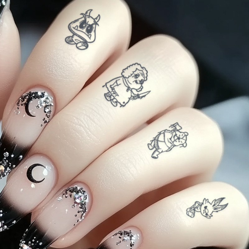 草本ジュースのタトゥーは小さな模様の半永久的な男性防水汗を防ぎ、指の小さな高級感のあるシールを反射しない