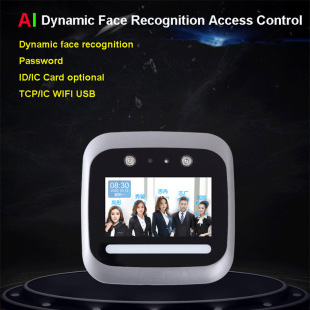 AI dynamic face recognition all-in-one machine intelligent attendance machine access control machine face recognition gate opener DS3