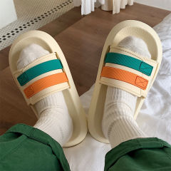 Korean-style summer new fashion student outerwear beach vacation EVA thick sole anti-slip jelly sandals