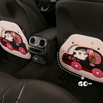 Puppy Anti-Kick Pad, Cute Cartoon: Chair back anti-kick pad