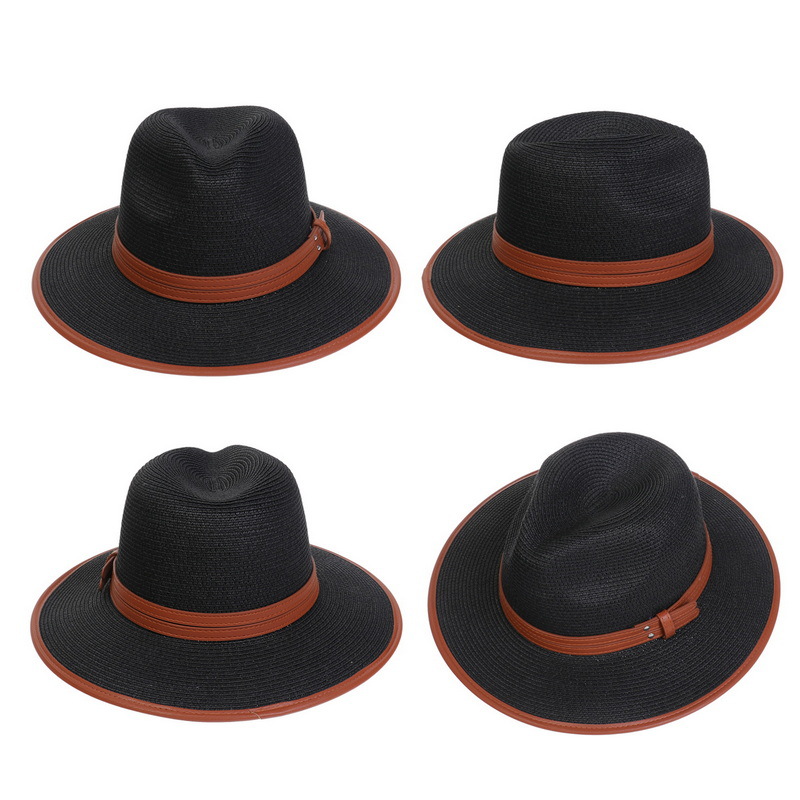 Women's Simple Style Commute Color Block Flat Eaves Sun Hat display picture 8