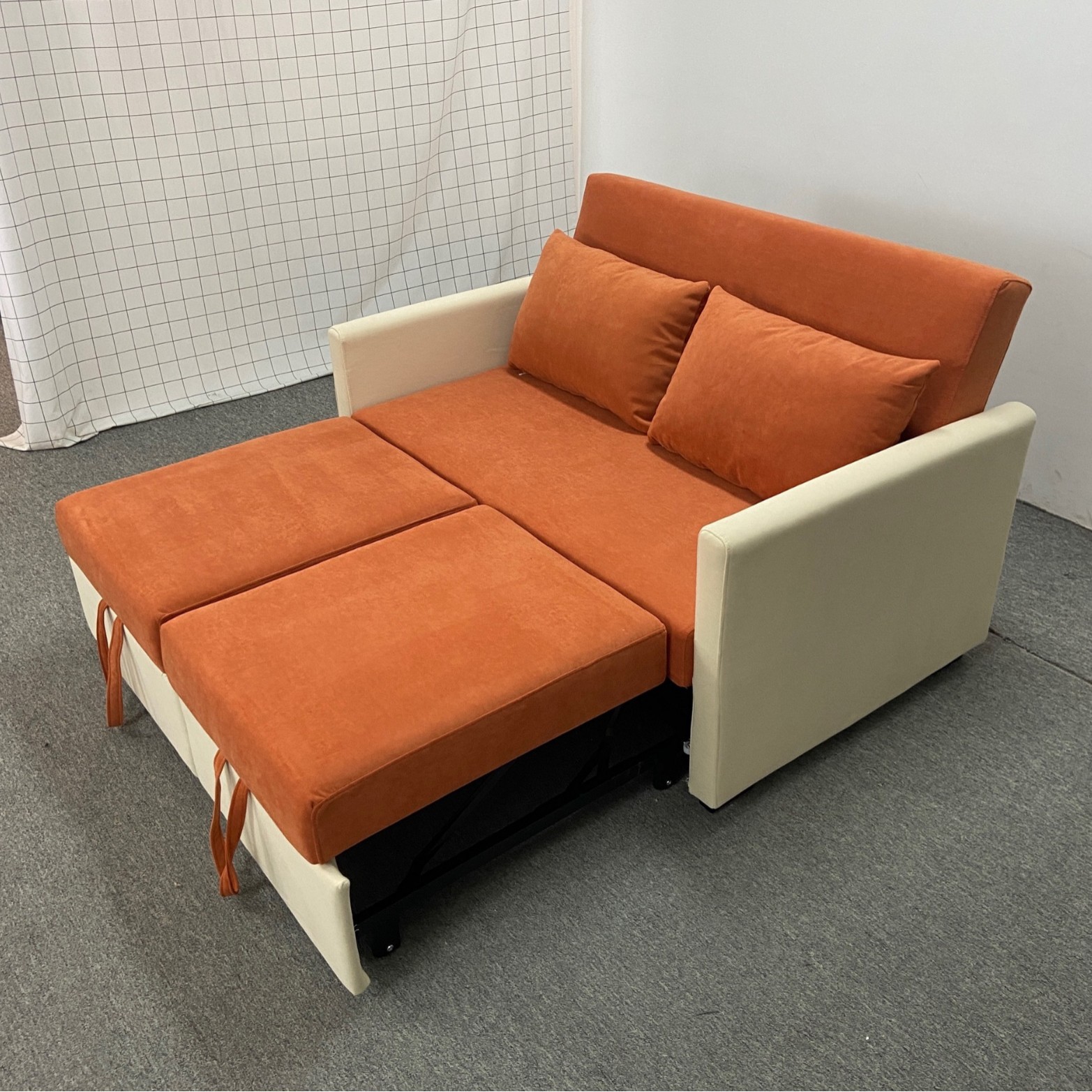 Sofá cama de seda multifuncional de tecnología de casa pequeña anti-gato agarración apartamento de sala de estar plegable peinado