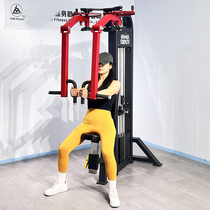 Equipo de ejercicios especial para gimnasio Lang Ming entrenador de aves mariposa máquina de expansión de pecho brazo recto comercial de pecho