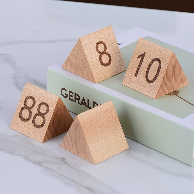 Деревянный знак бронирования сиденья, знак бронирования стола, знак бронирования сиденья, треугольный логотип номерного знака