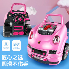 Cross-border disassembly and repair remote control sports car infrared wireless remote control toy electric car with light and sound front foreign trade