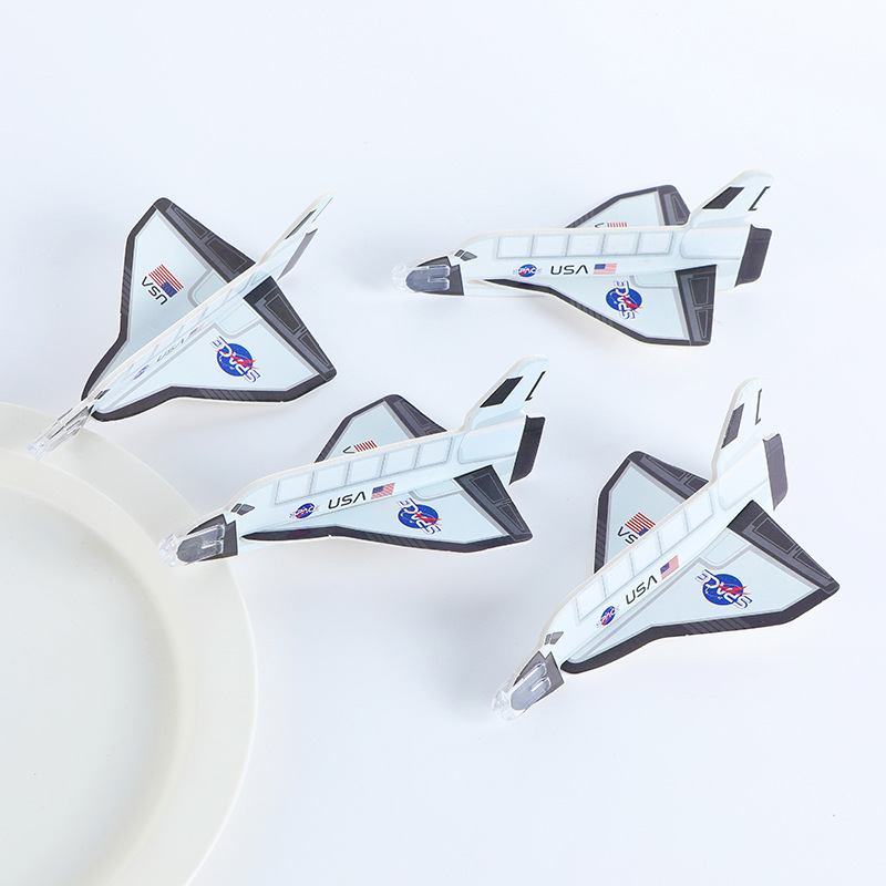 Transfronterizo plástico DIY ensamblaje modelo de avión juguete caza mini nave espacial de espuma para niños