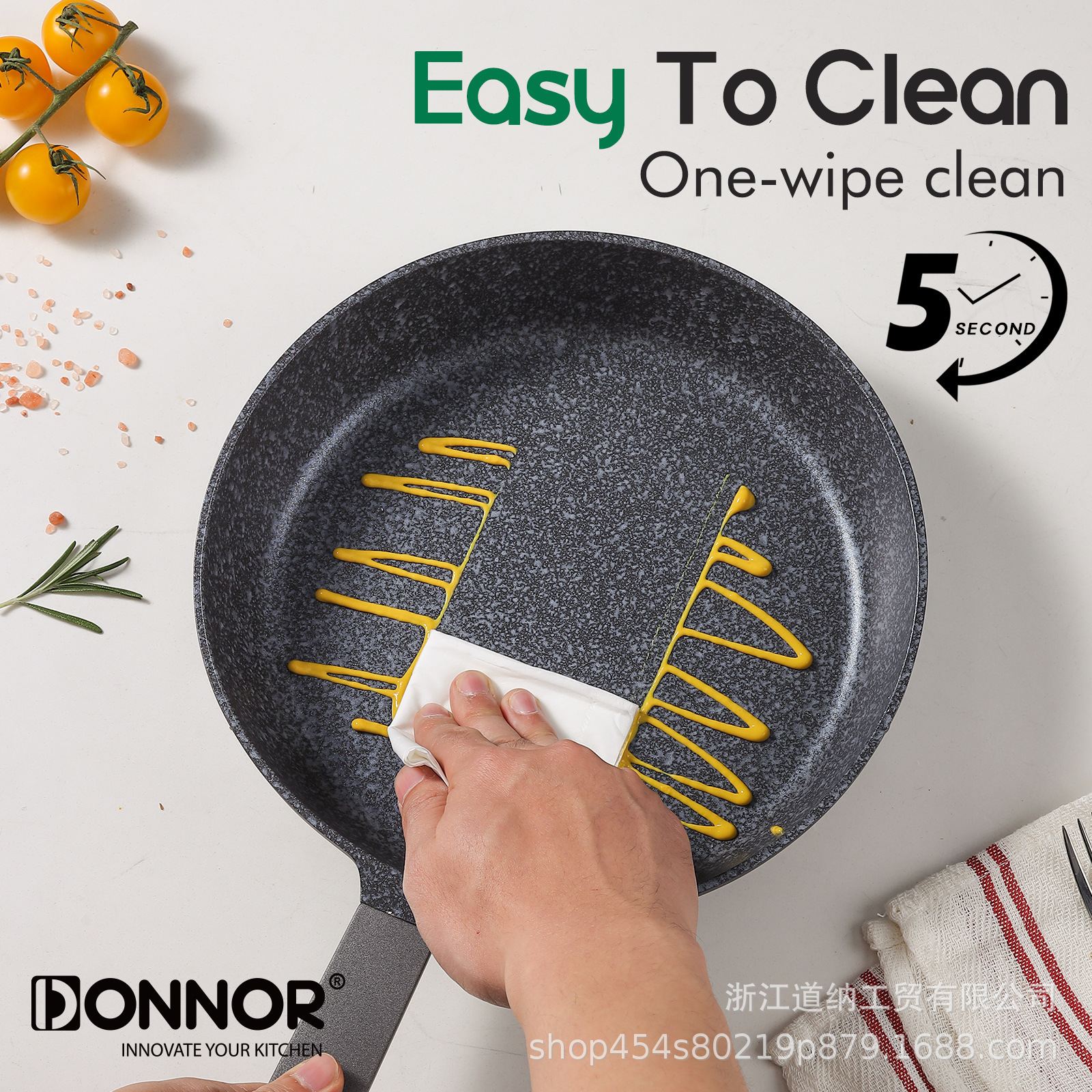 Juego de Utensilios de Cocina Donnor con Textura Martillada de 12/16 Piezas, Compatible con Estufas de Inducción y de Gas, Utensilios de Cocina Antiadherentes, Transfronterizo