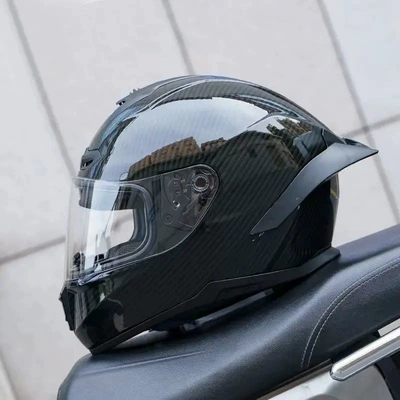 Dəbilqə (Kaska) aksesuarları — spoiler, Bluetooth slot, safety features - m-carbon-fiber-transparent