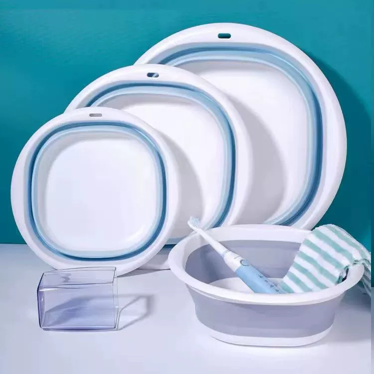 Утолщенный складной таз, сжатый бытовой таз для общежития, студента, ребенка, беременной женщины, для мытья лица, портативный телескопический таз для путешествий