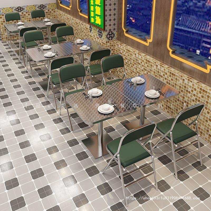 港风冰室茶餐厅桌椅组合复古东南亚泰式大排档餐饮烧烤店桌子商用