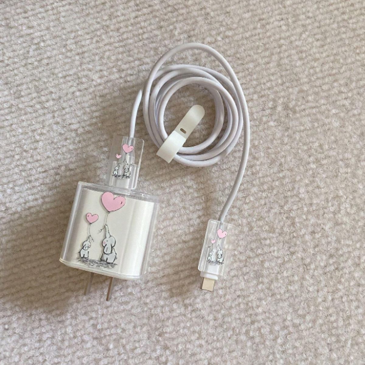 Apple 13 Funda protectora de datos Funda protectora de cargador de 20w Funda protectora de cable de datos Juego de cuatro piezas