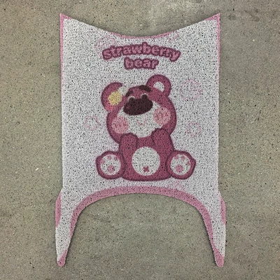 Waterproof and Non-Slip Pedal Mat | Electric vehicle foot mat - strawberry-bear-yadi-q17y-g