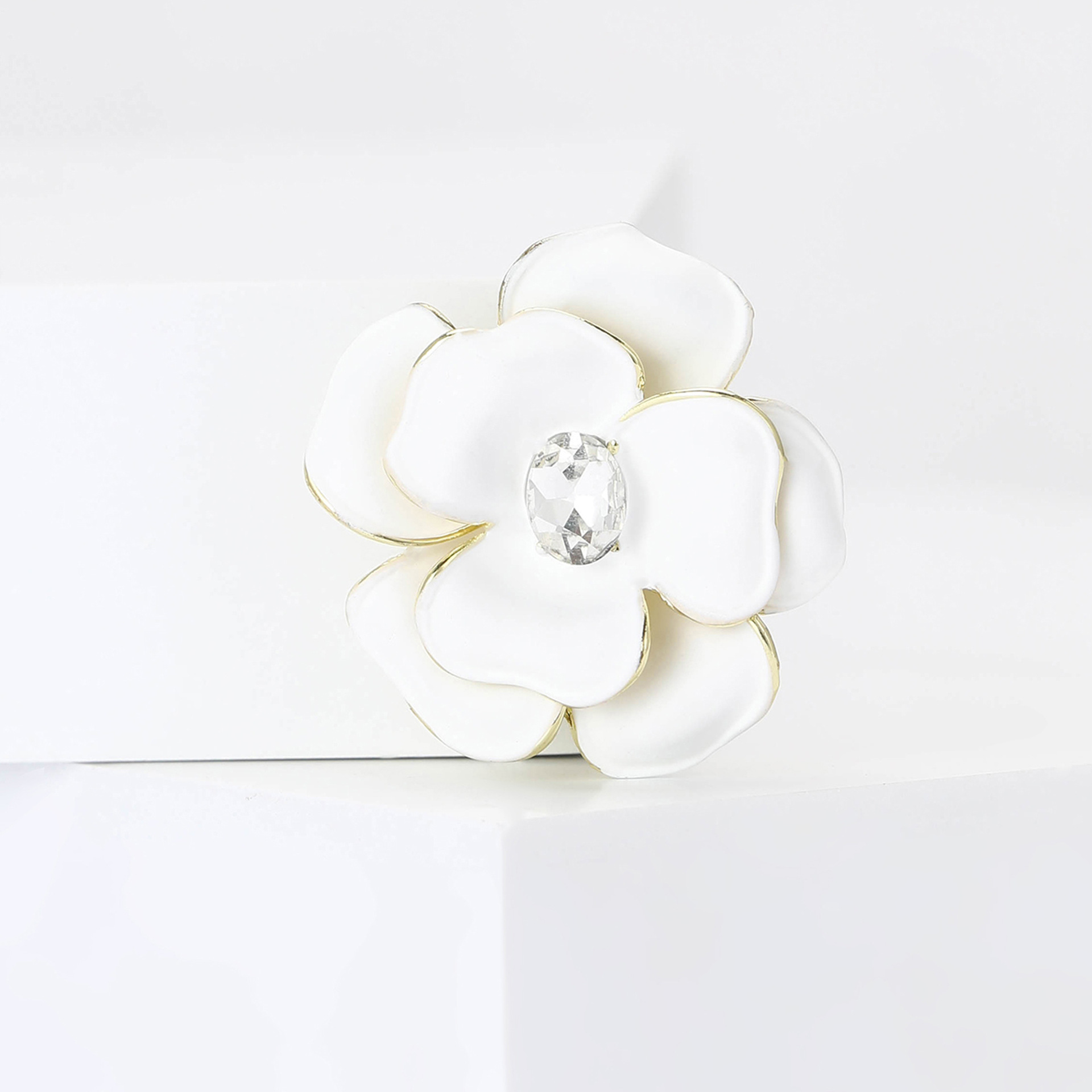 Holiday, Banquet, Daily Occasion Alloy Material Lady Pin Flower Alloy Enamel Women's Brooches