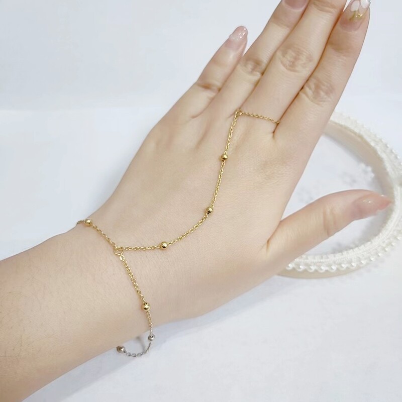 New Special Price Straight Hair European and American Popular Titanium Steel Bracelet for Women Gold Accessible Luxury High Quality Color-Preserving Ring Chain for Women