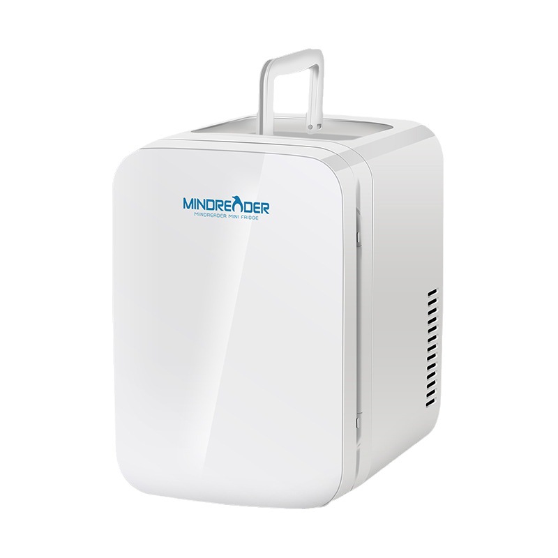 Nuevo 6L portátil mini refrigerador panel de vidrio dormitorio refrigerador pequeño coche de doble uso refrigerador del coche al aire libre
