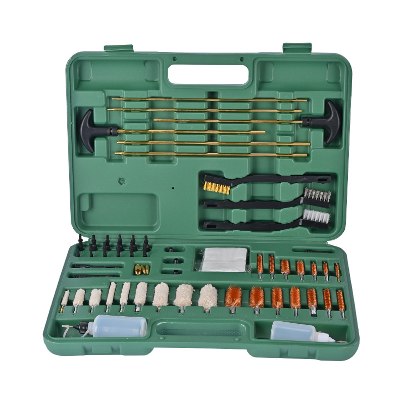 Juego de cepillos de limpieza transfronterizos al por mayor para Amazon, herramientas de mantenimiento y limpieza para armas de fuego y tuberías, herramientas multifuncionales para limpieza de armas domésticas.