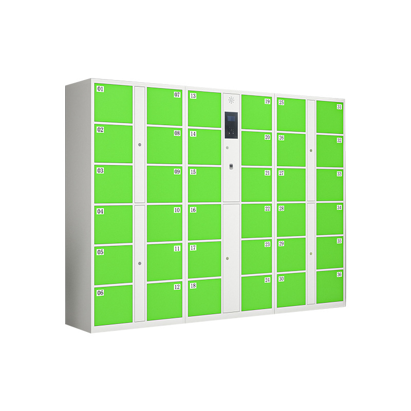 Gabinete de almacenamiento de reconocimiento facial de supermercado, gabinete de almacenamiento inteligente, gabinete de envío de centro comercial, reconocimiento facial, registro de tarjetas de huellas dactilares