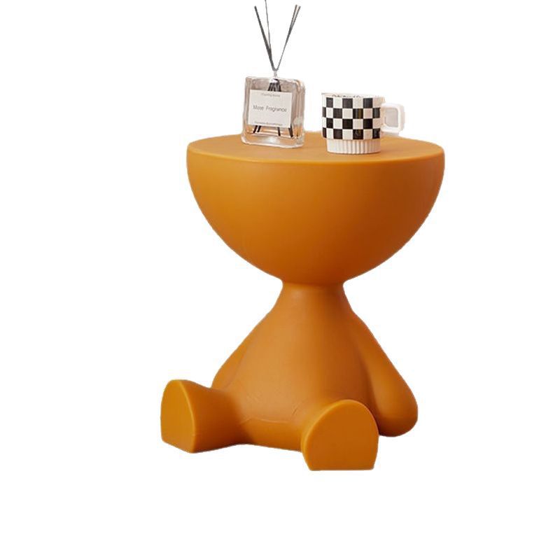 Almacenamiento doméstico pequeña mesa de té de cabeza plana sala de estar sofá pequeño dormitorio pequeño mesilla de cabezal de cama pequeña mesa redonda esquina