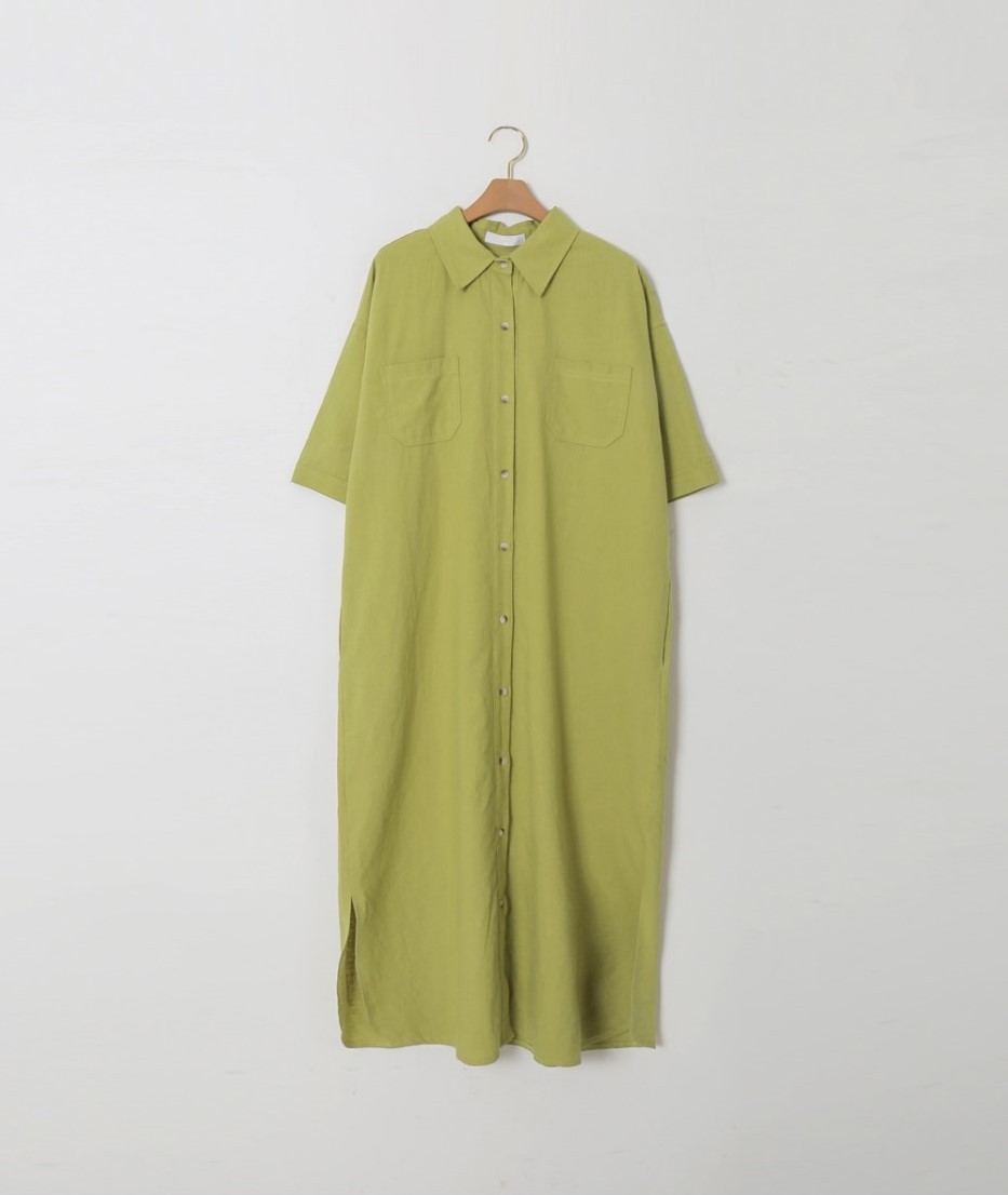 Korean Summer Short Sleeve Long Pattern Dress Loose Lazy Over The Knee Shirt Dress Women