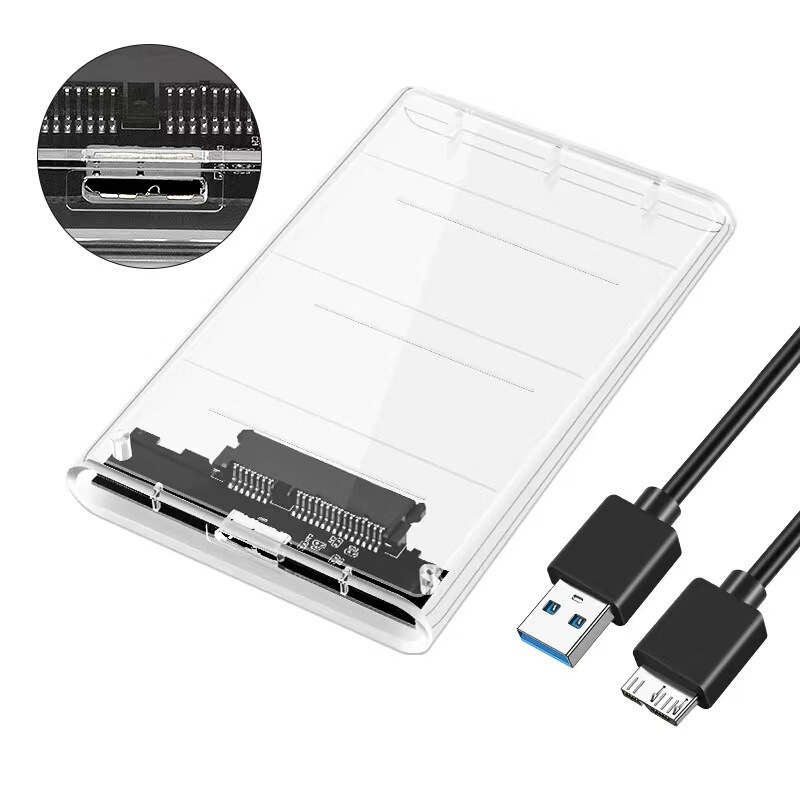 2.5inch USB3.0 Transparent Model Mobile Hard Drive Box Notebook Mobile Mobile Hard Drive Box Manufacturers Wholesale and Retail
