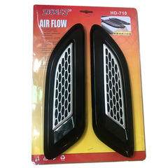 外貿熱銷汽車改裝通用裝飾風口碳纖紋引擎蓋機蓋進風口裝飾假風口