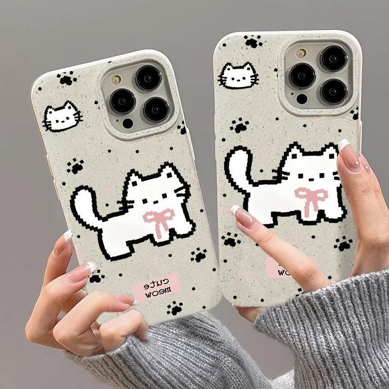 Pixel Xiao Mao for Apple 16Plus mobile phone case iPhone15PROMAX new 14/13/12/11