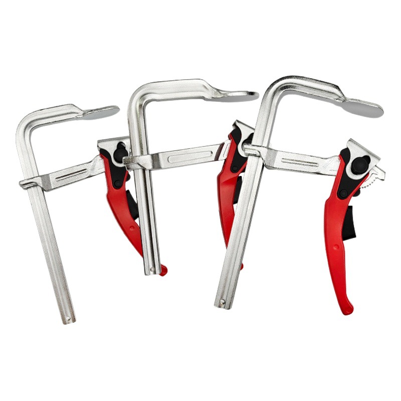 Trinquete F abrazadera de grado industrial para trabajar la madera accesorio rápido resistente F Clamp holder todo el mango de aleación de aluminio de acero