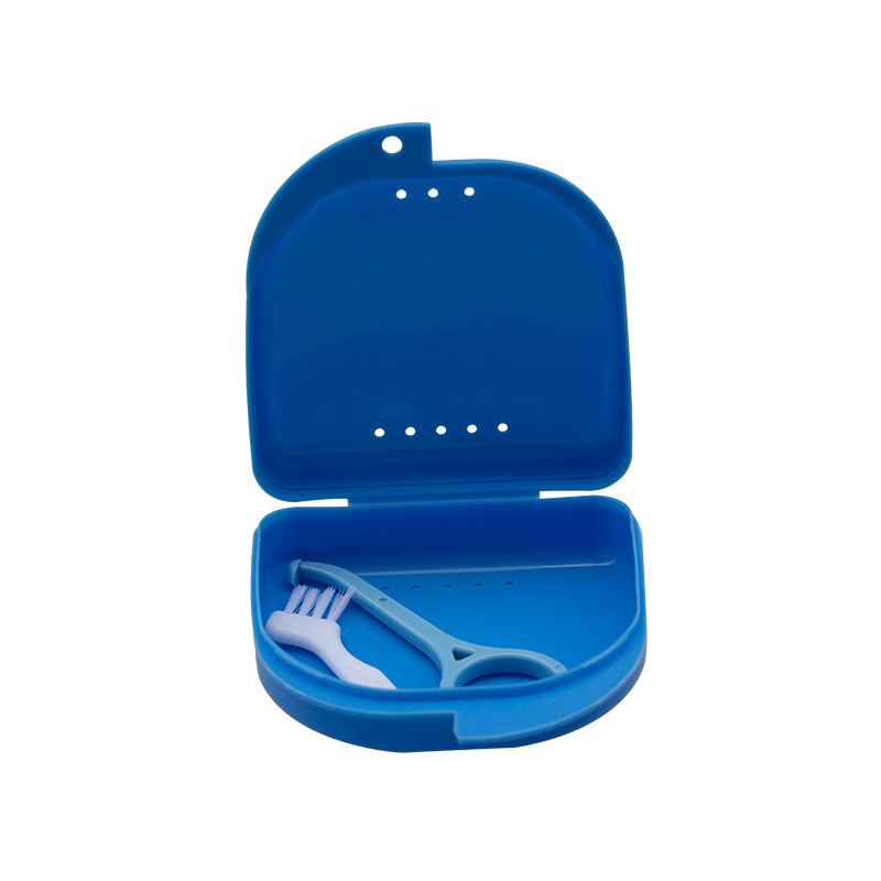 Materiales dentales pp Caja de plástico Flip Cover Box Bracket Extractor Brush Holder Placement Box Molar Bracket Box