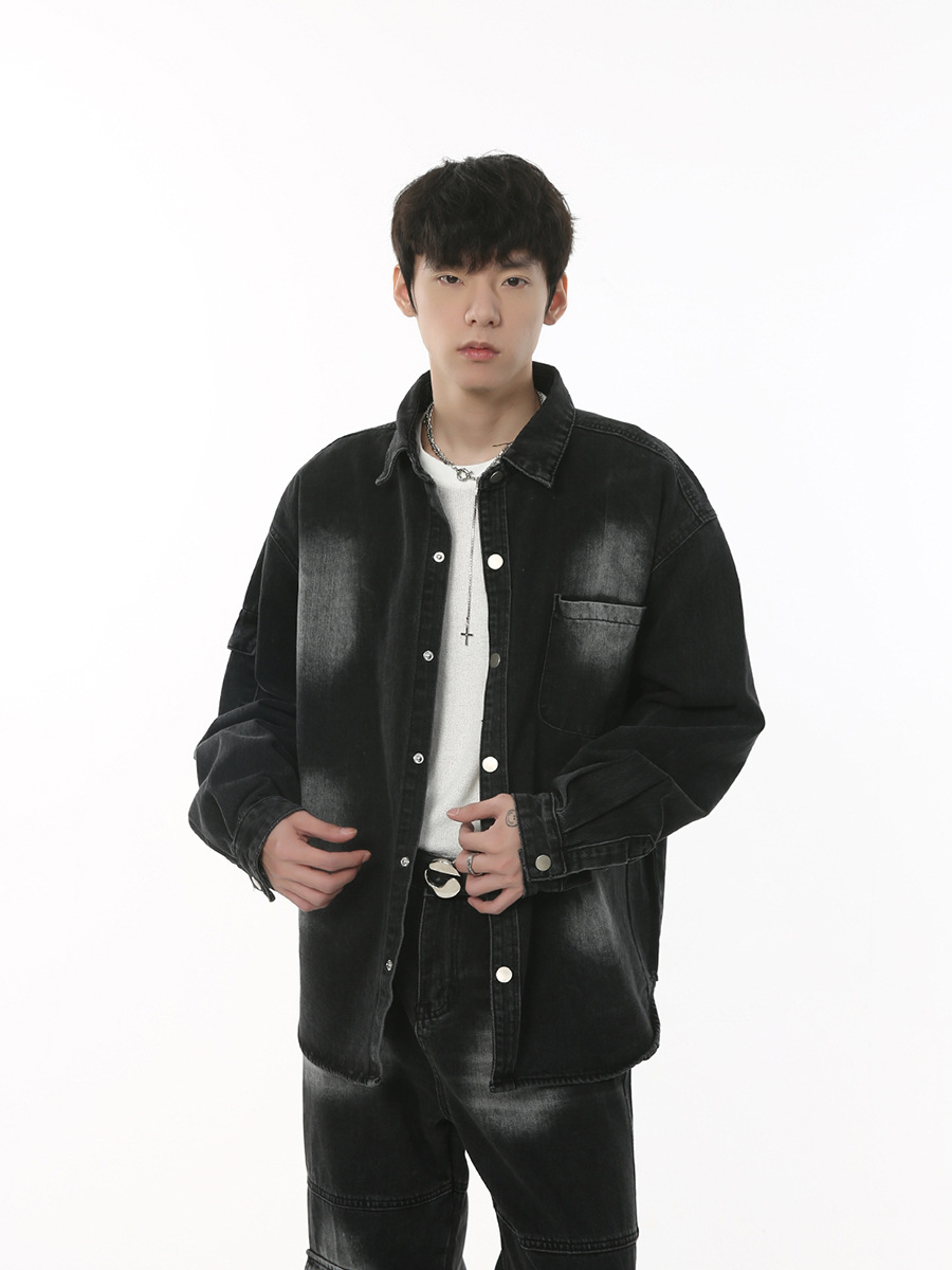 Mtlclothes ropa de Hombre | 2023 otoño nuevo estilo coreano lavado blanco herramientas Denim Pantalones traje