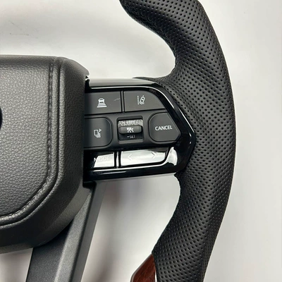 Wood Grain Steering Wheel. Manufacturer Supplies Large – Steering wheel