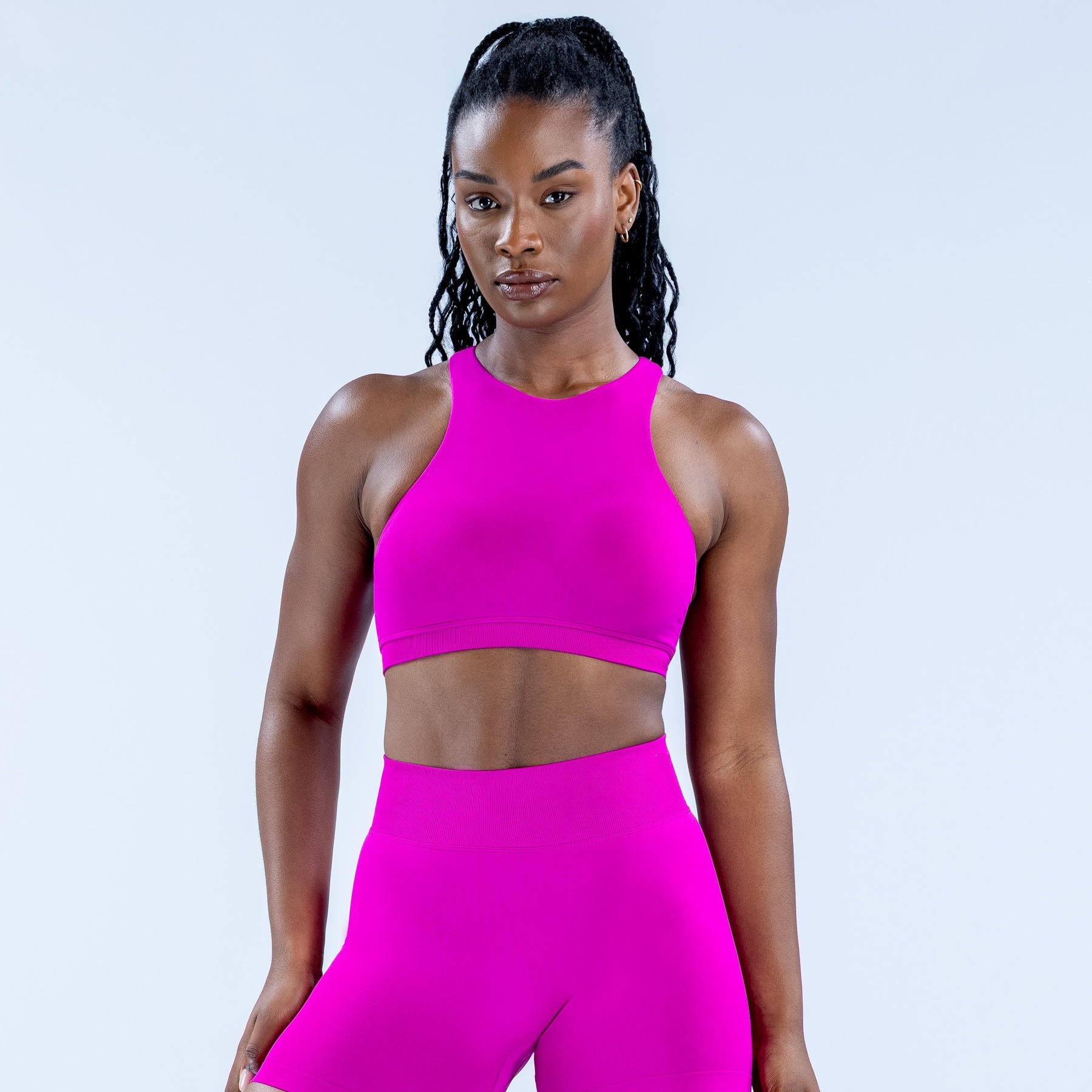 Cross-Border Spaghetti Straps, Body-Fitting Lycra High-Elastic Back-Tight Bra, Seamless Yoga Vest Sports Bra
