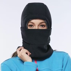 冬季户外套头帽男女骑车滑雪防风护脸面罩一体式加厚保暖抓绒帽子