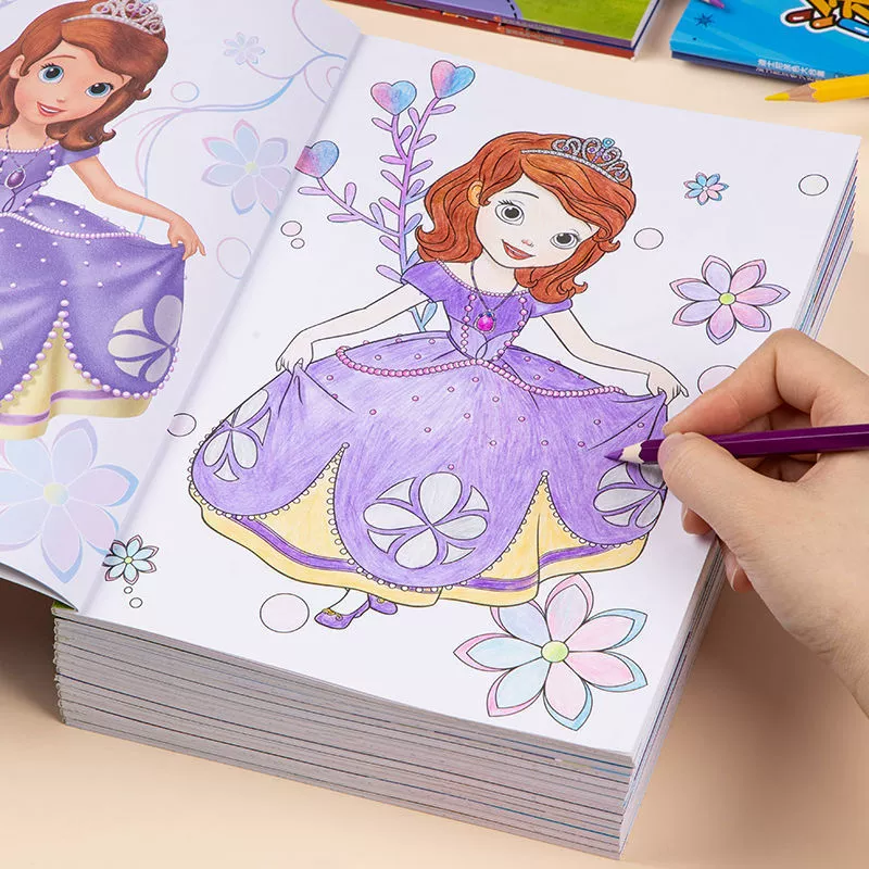 Disney, книга с иллюстрациями для раннего возраста, раскраска, «Холодное сердце»