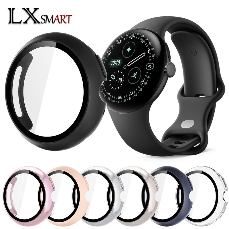 Suitable for Google Watch4 Protective Case Tempered Glass Google Pixel Watch4 Replacement Watch Case