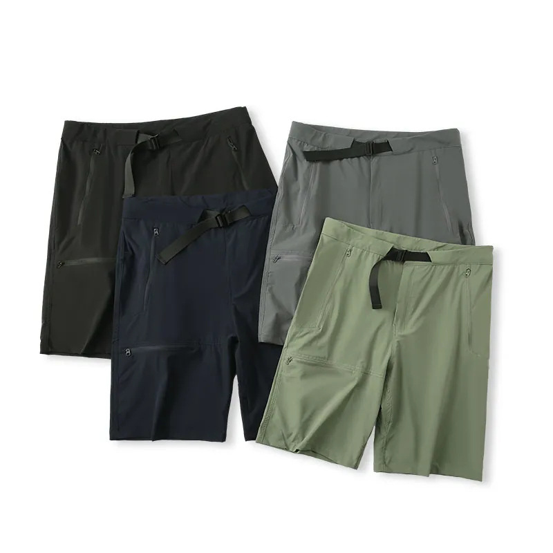 Outdoor Hiking Lightweight Breathable Soft Shell Pants Men's and Women's Elastic Water-repellent Straight Casual Shorts Men's Water-repellent Shorts Outdoor Hiking Lightweight Breathable Soft Shell Pants Men's and Women's Elastic Water-repellent Straight Casual Shorts Men's Water-repellent Shorts
