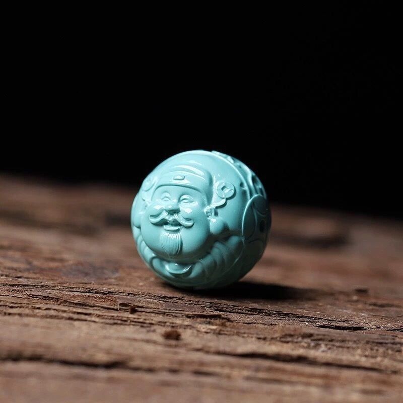 Turquoise carved bracelet