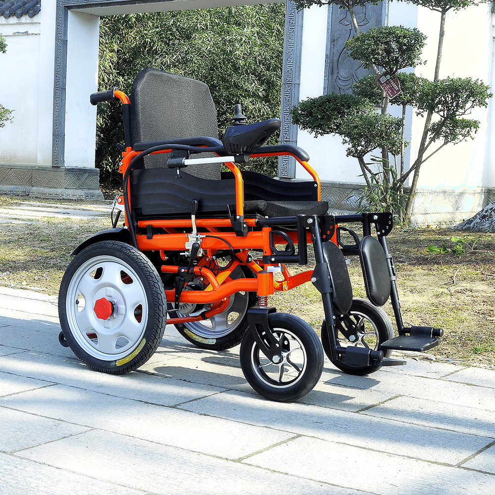 Electric Wheelchair Manufacturer for the Elderly, Fully Automatic Foldable Lightweight Mobility Scooter with Smart Lithium Battery