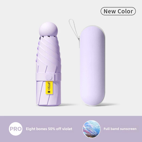 【Extra small size round 50% off】Full shade 8-bone violet zipper round box