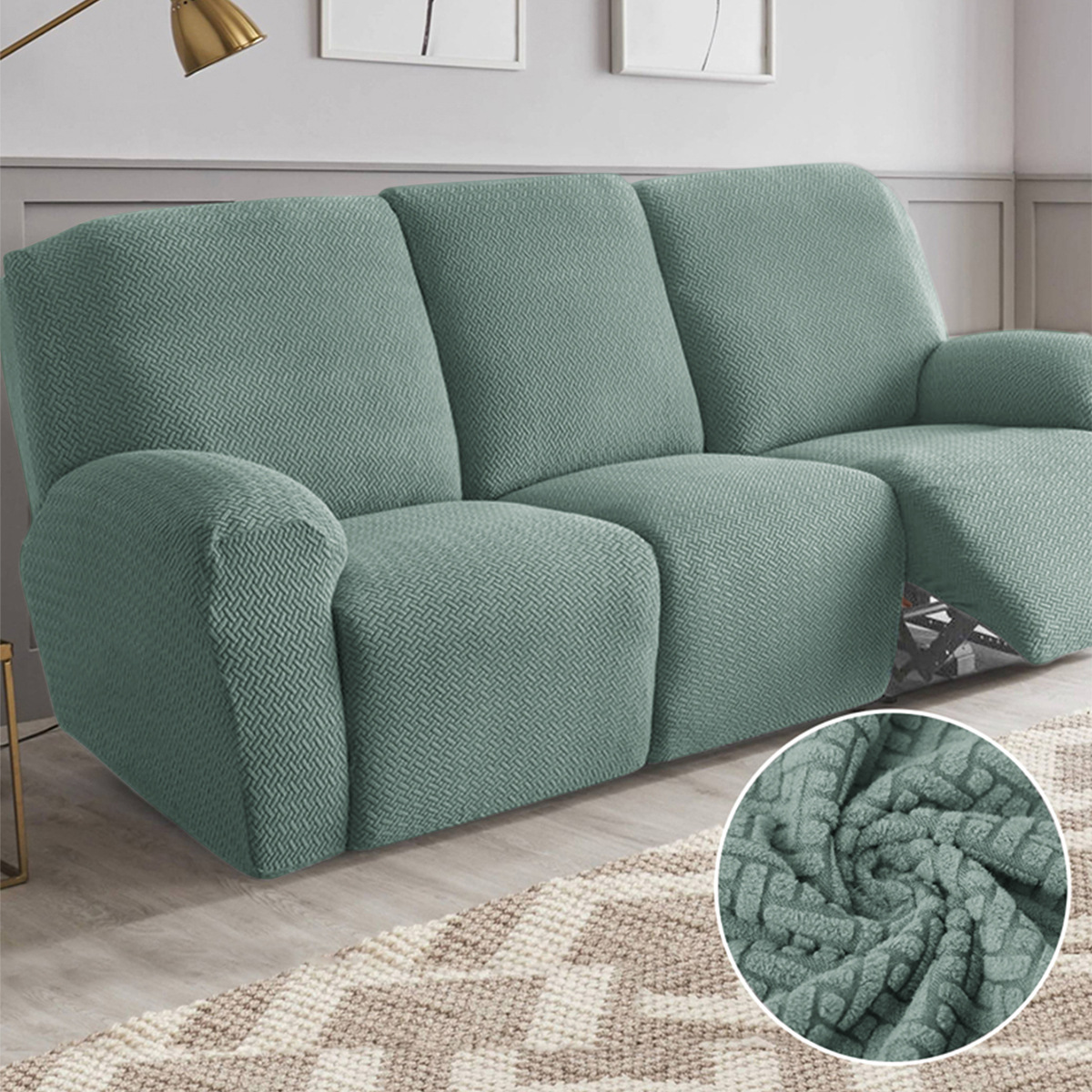 Transfronterizo T elástico Jacquard Chivas sofá cubierta de gato agarración de primera clase sofá de masaje sillón cubierta