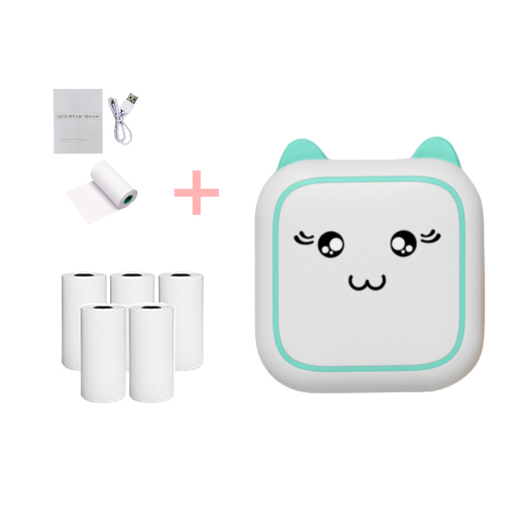 Mini Impresora Térmica Portátil de Bolsillo para Estudiantes y Etiquetas