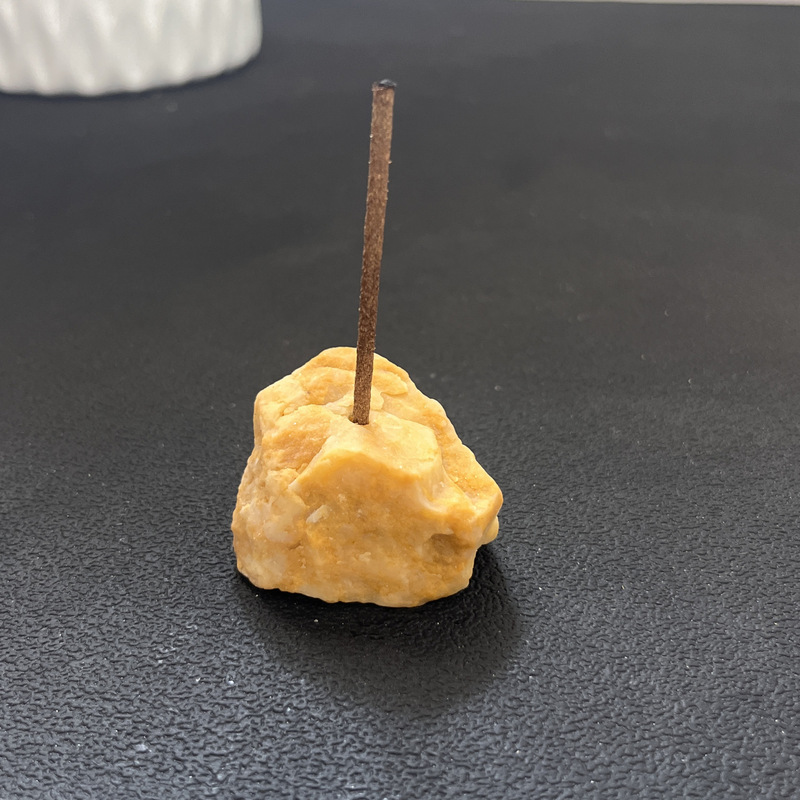 天然水晶原石香插底座摆件家居装饰品小众供佛香架线香创意礼品|undefined