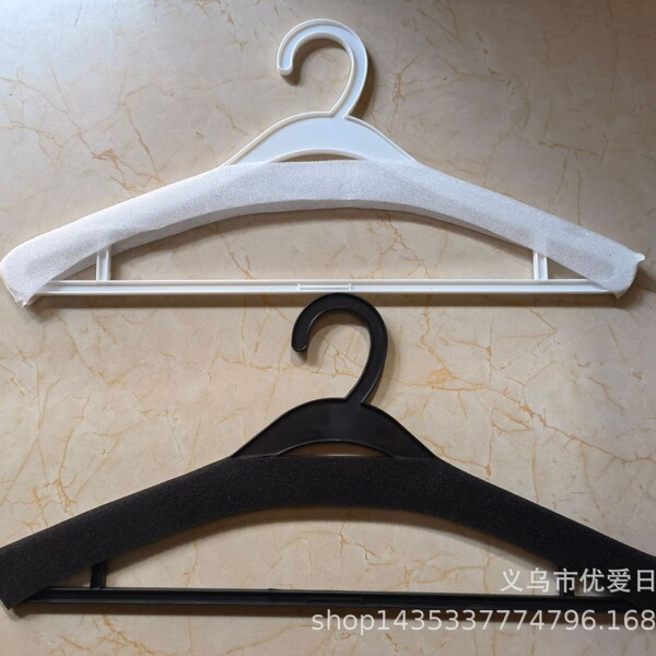 White disposable hanger